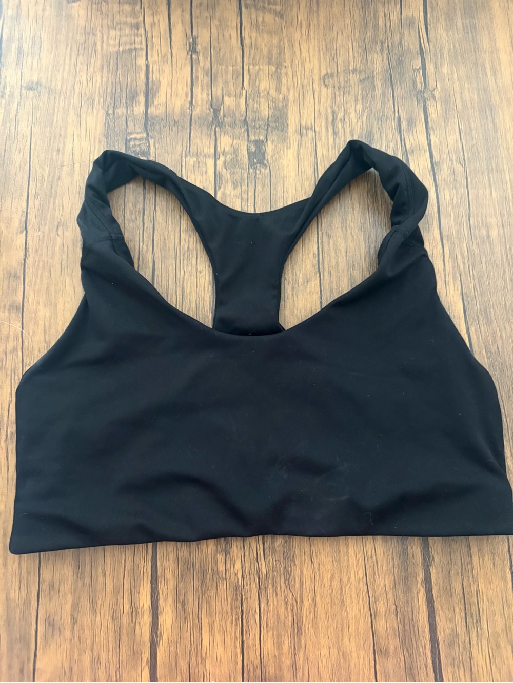 Old Navy Black Racerback Sports Bra - Solid Black Active Bra